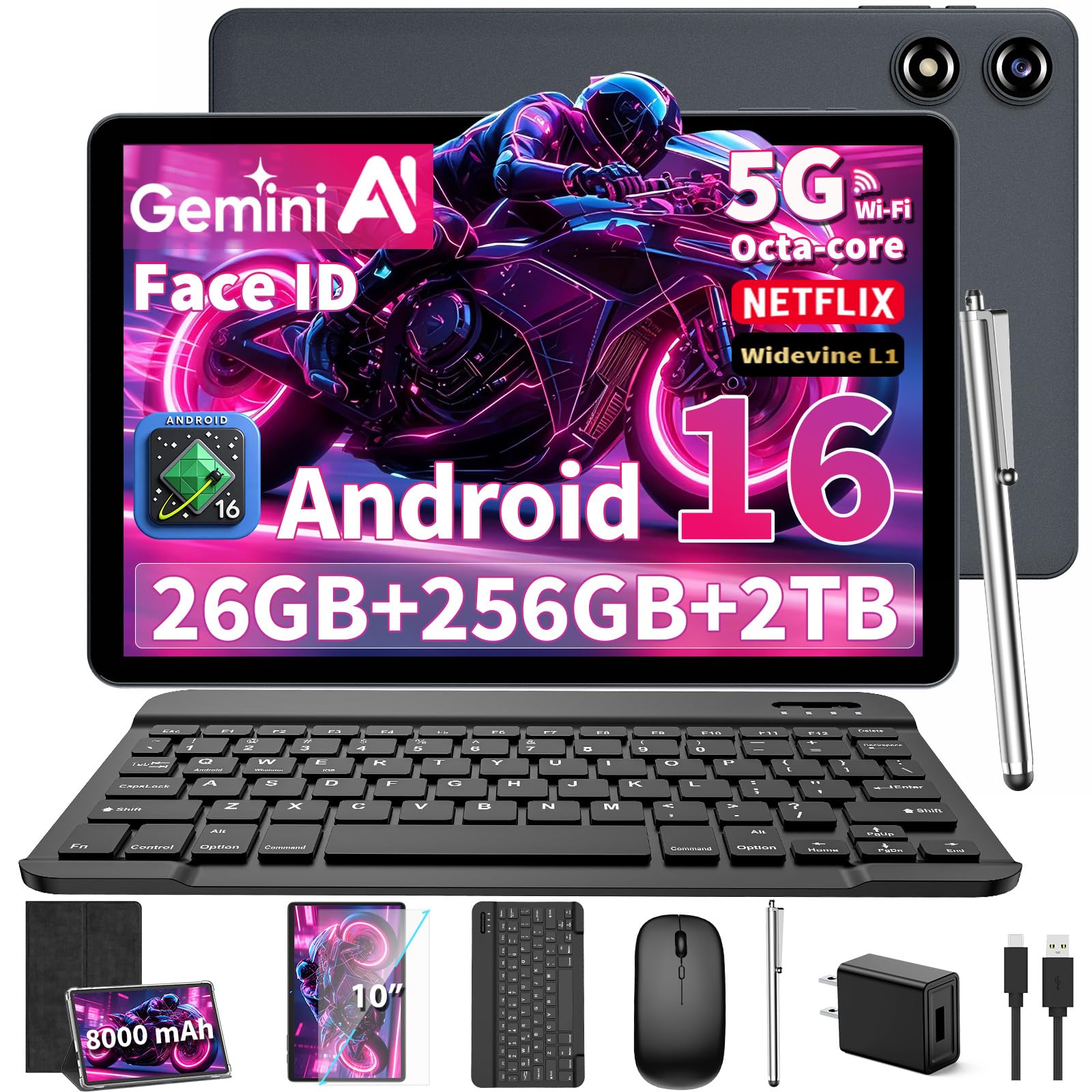 10 inch Android Tablet with Keyboard K65384 – My Store