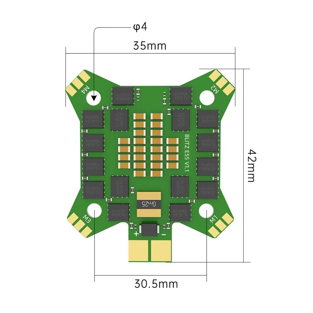 Stack Flight Controller 55A ESC 2-6S FPV Drone D14776
