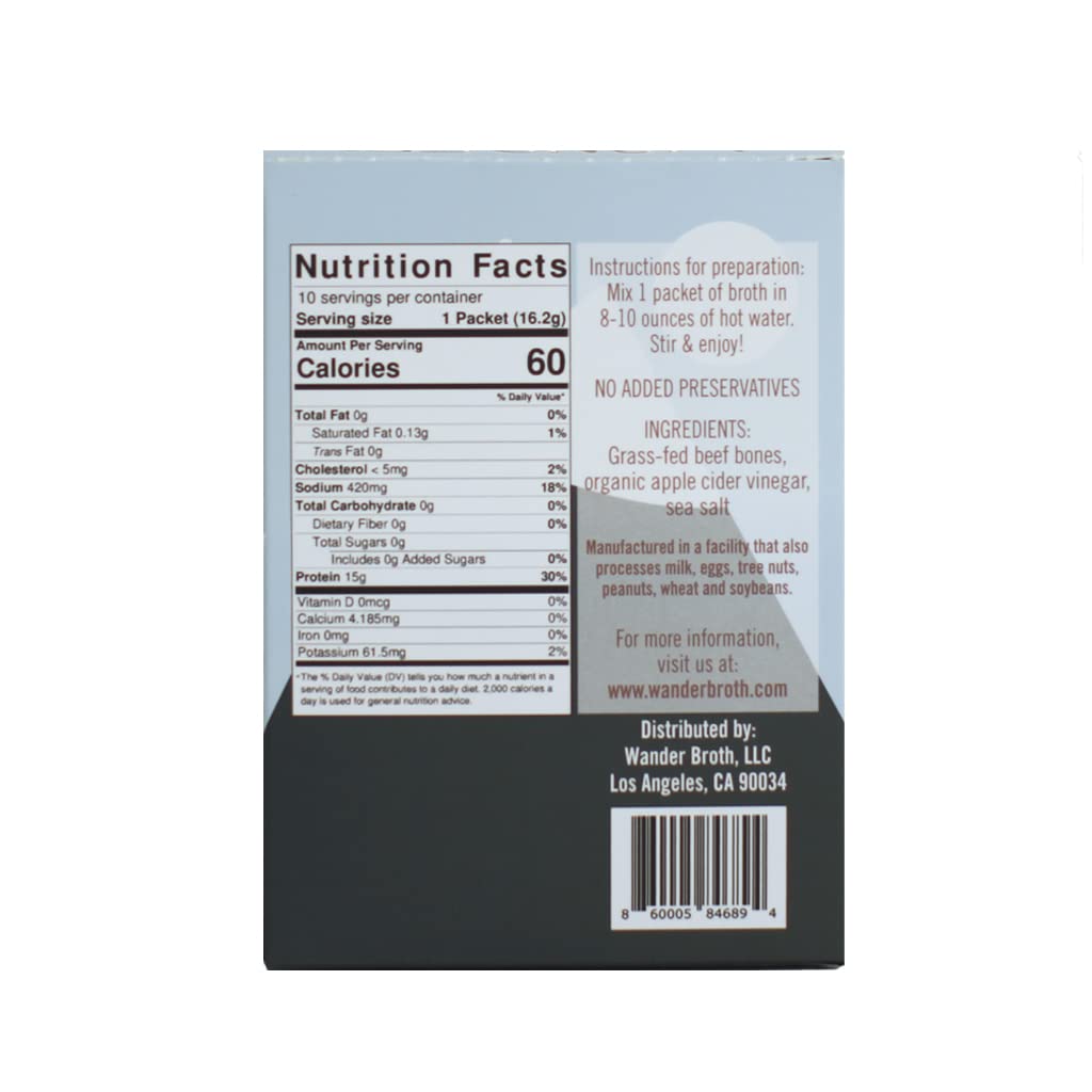 Freeze-Dried Grass-Fed Beef Bone Broth 10 Pack T232