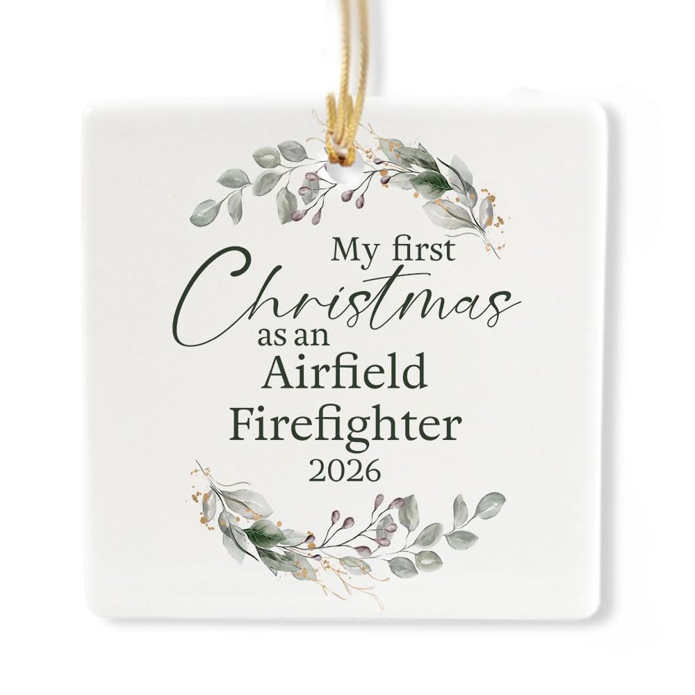 Ceramic 3-inch Square-Shaped Ornament L832378