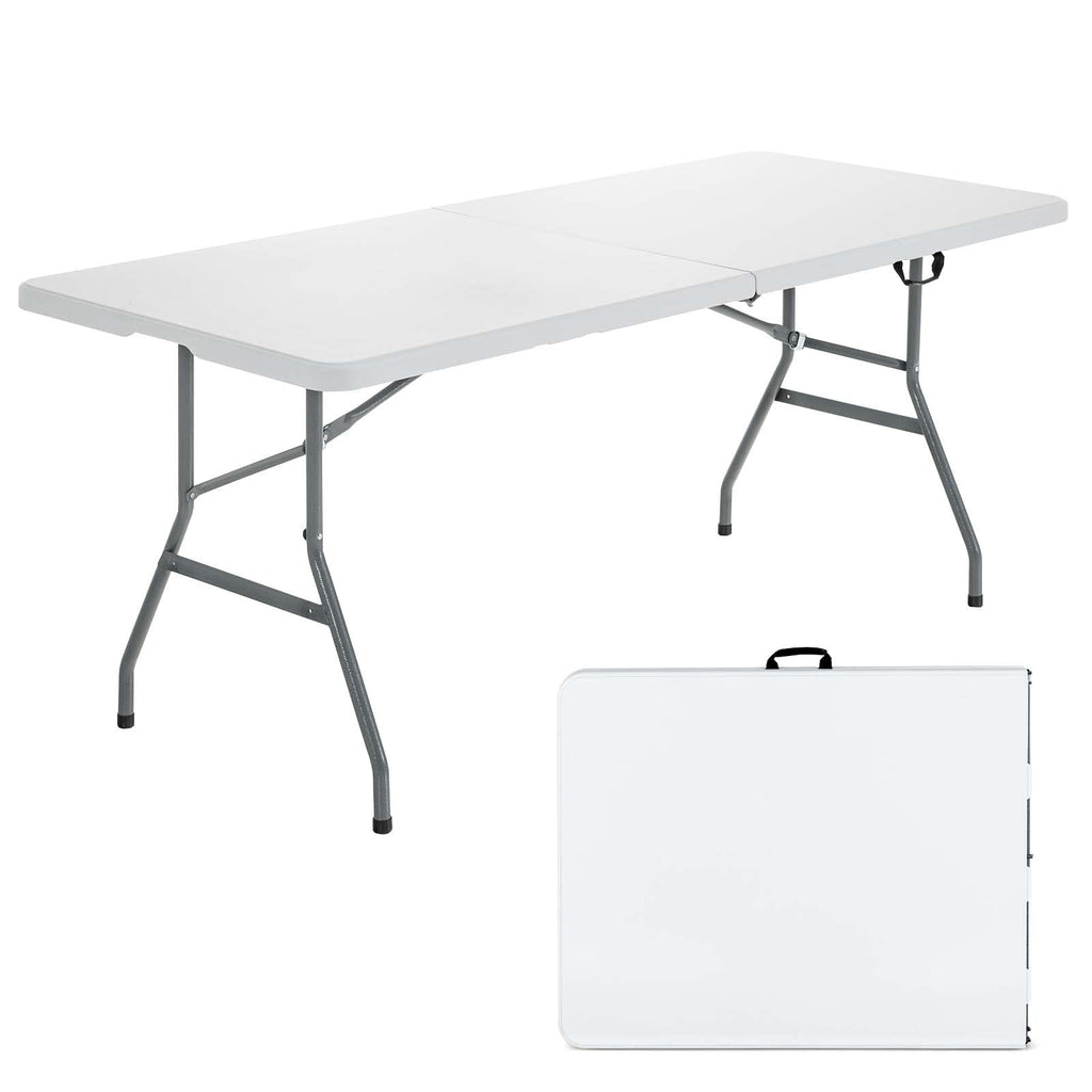 White 6ft Folding Plastic Table B8046