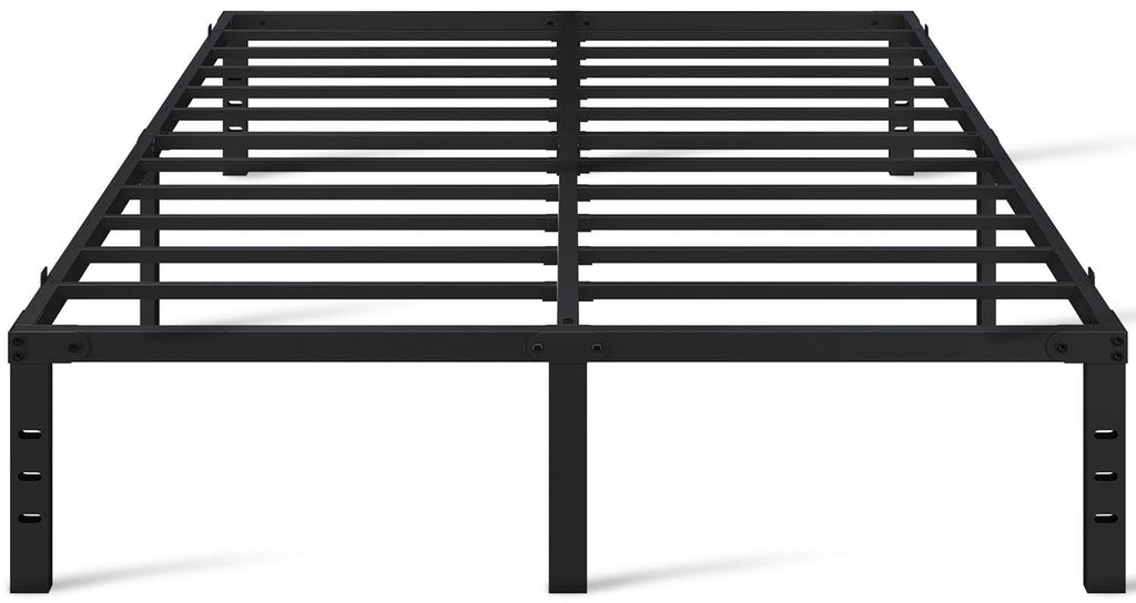 14 Inch Queen Size Black Metal Platform Bed Frame K682788