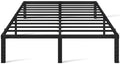 14 Inch Queen Size Black Metal Platform Bed Frame K682788