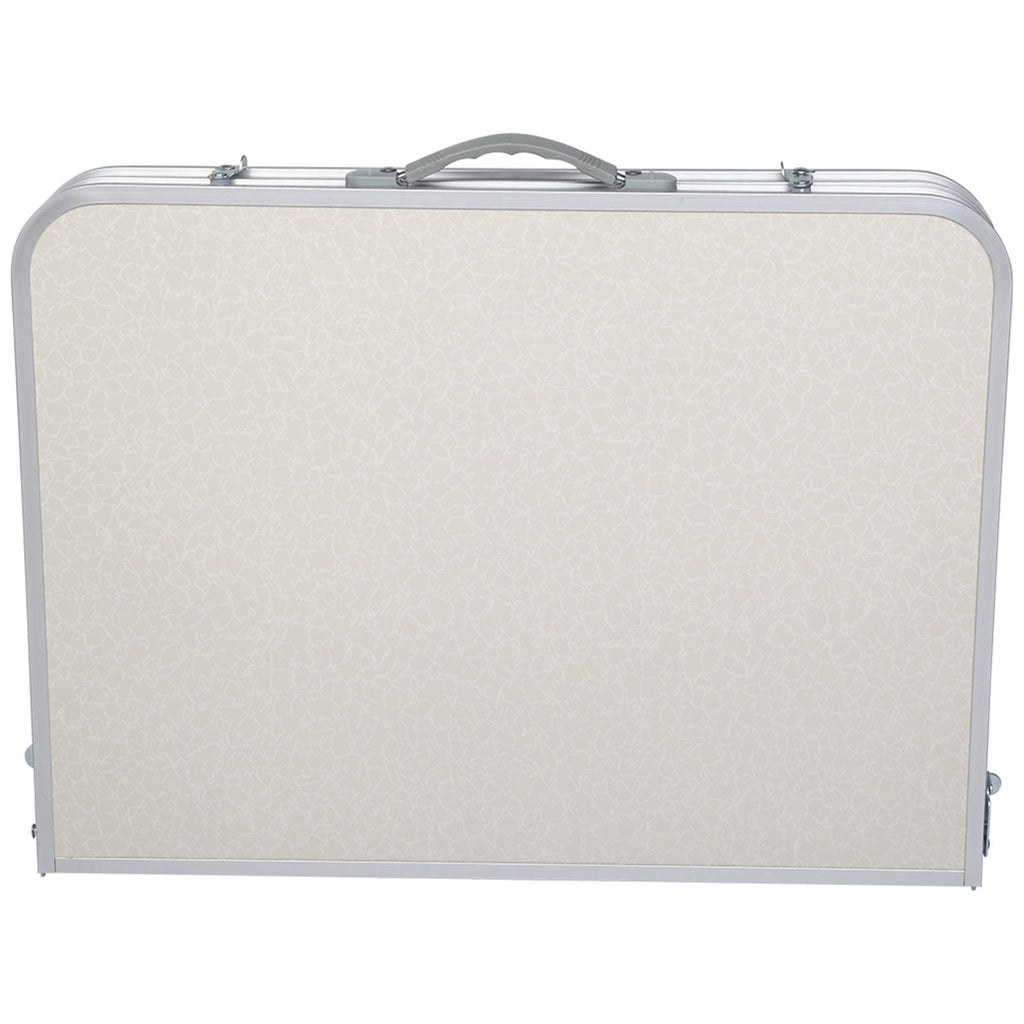 Folding Portable Camping Table 3 FT Aluminum White X125914