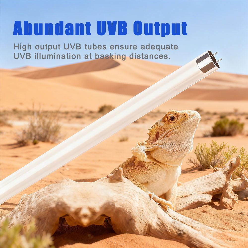 15W T8 UVB 10.0 Reptile Light Fixture Combo Kit D33458