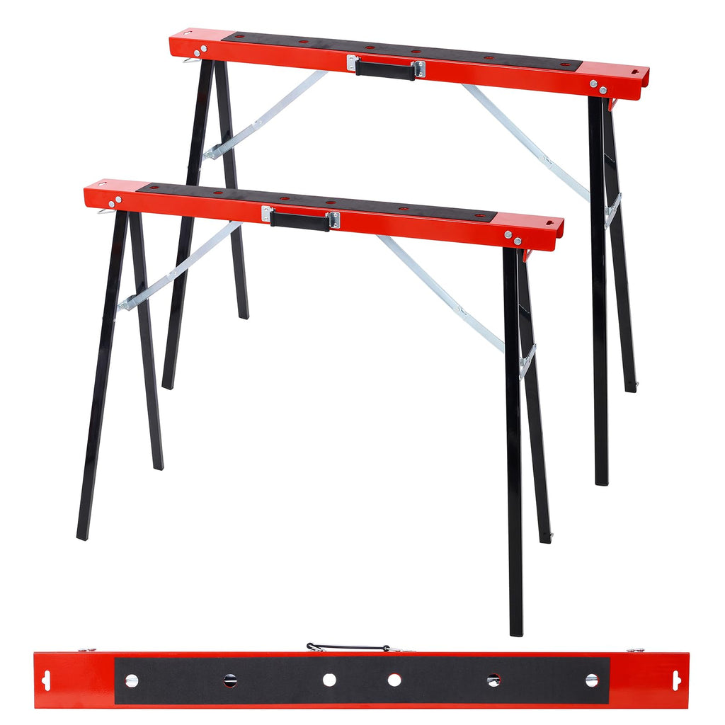 Heavy Duty 2-Pack Folding Sawhorse D796