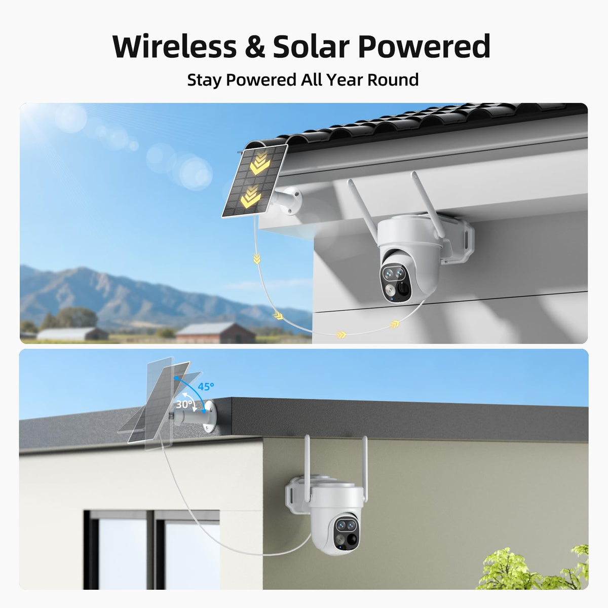 Wireless Outdoor Security Cameras 4-Cam System with Hub W14455
