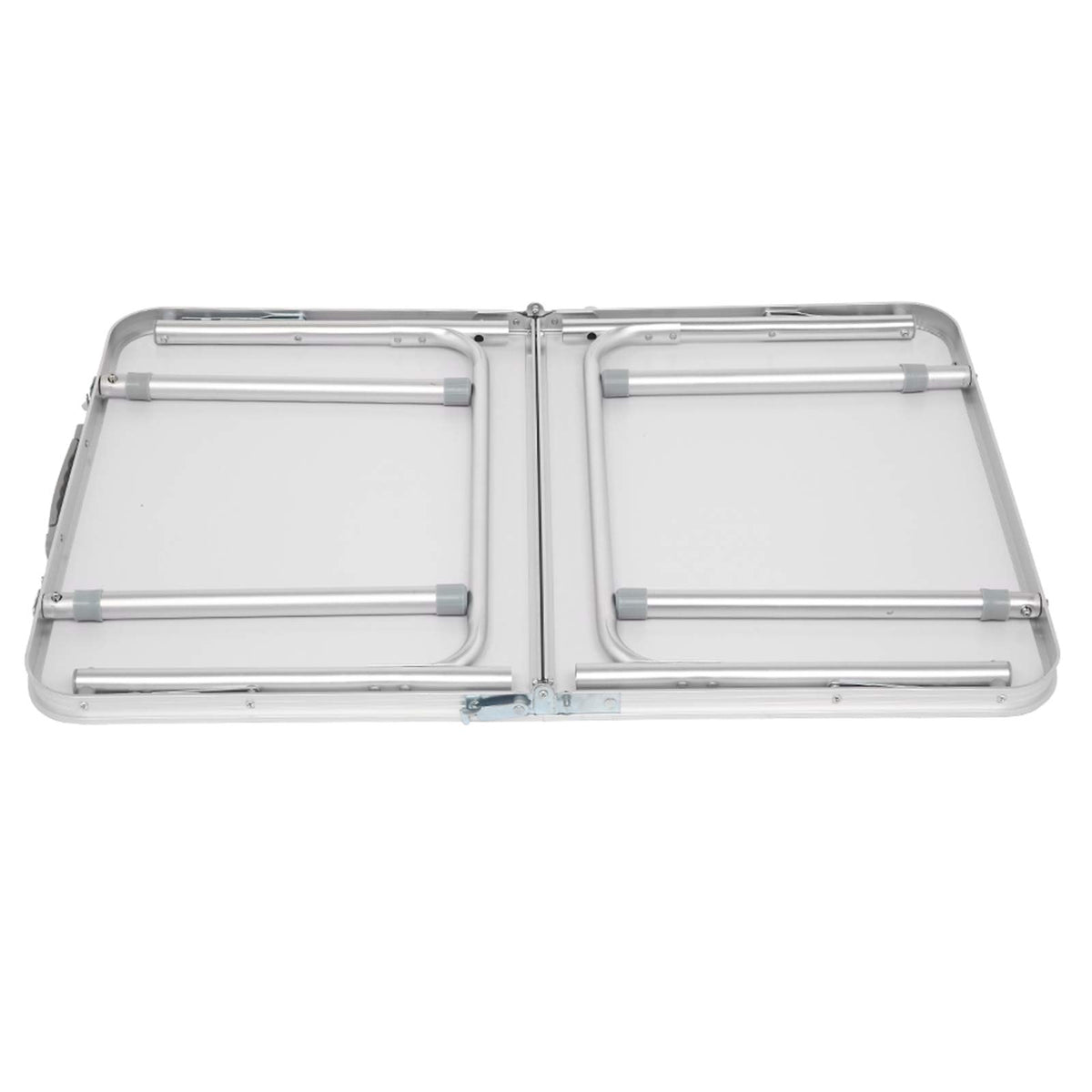 Folding Portable Camping Table 3 FT Aluminum White X125914