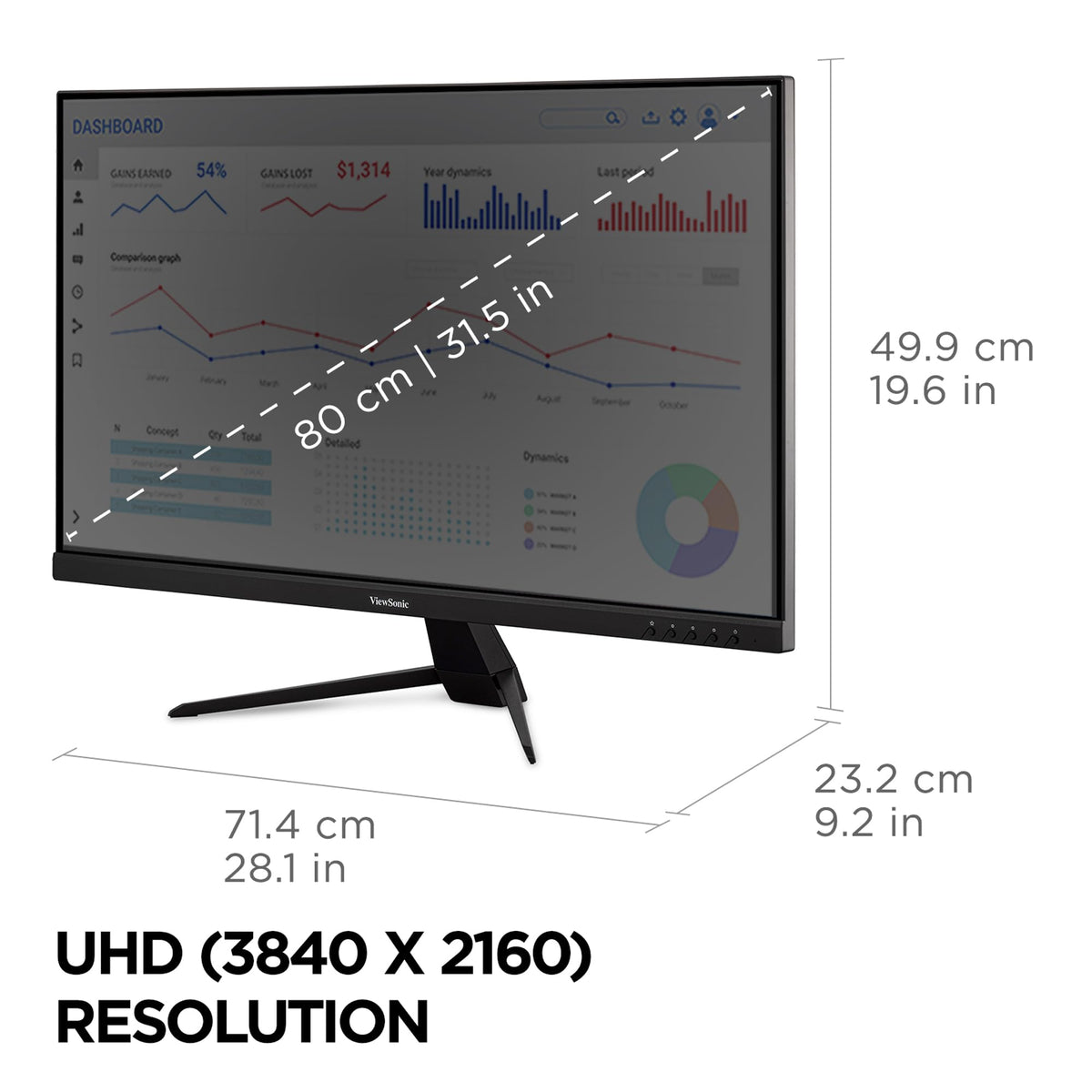 32 Inch 4K UHD IPS Computer Monitor J63092