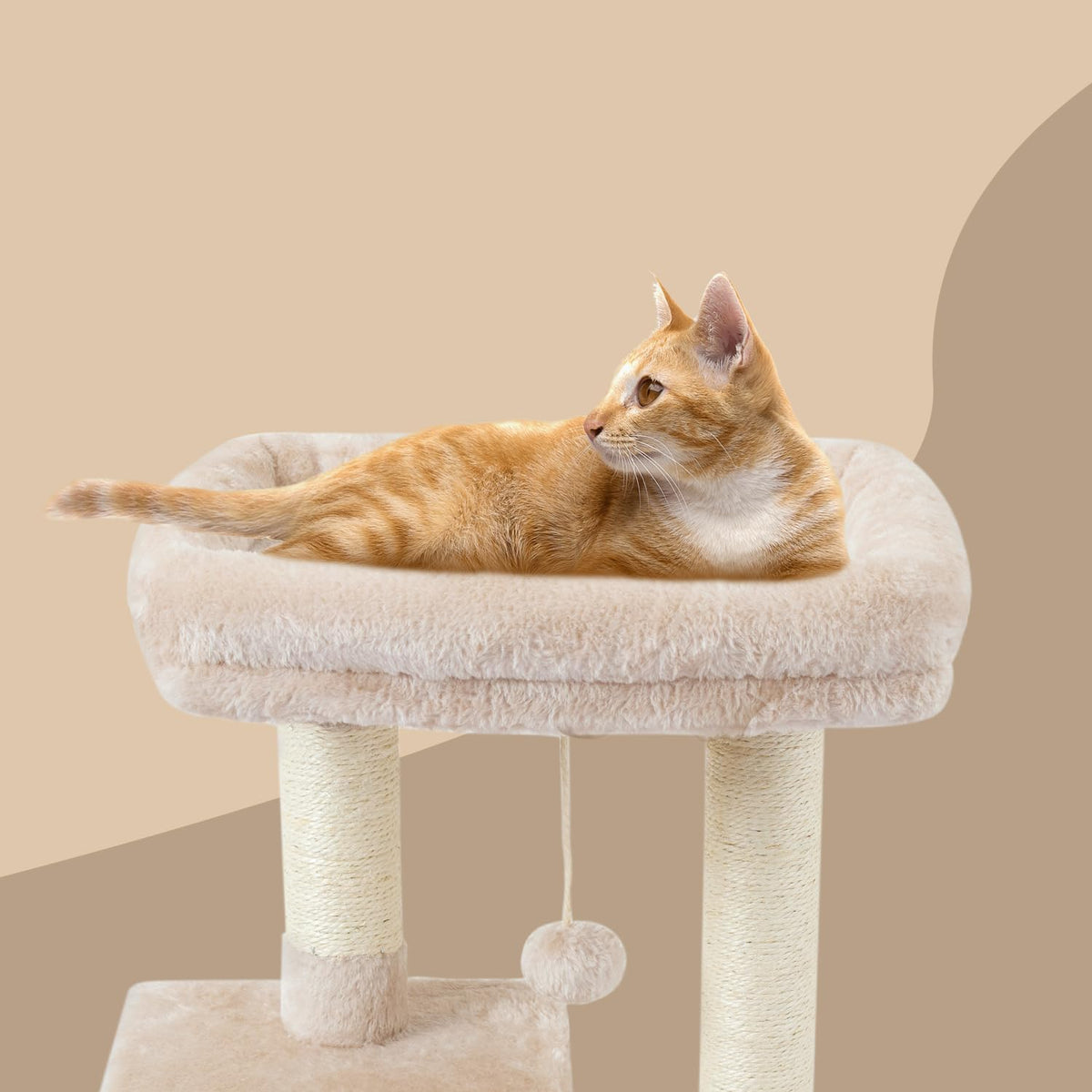 Cat Tree with Sisal Scratching Posts V80346