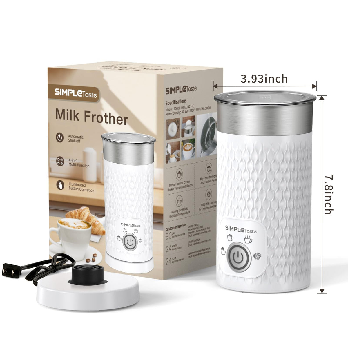 4-in-1 Electric Automatic Milk Steamer C508