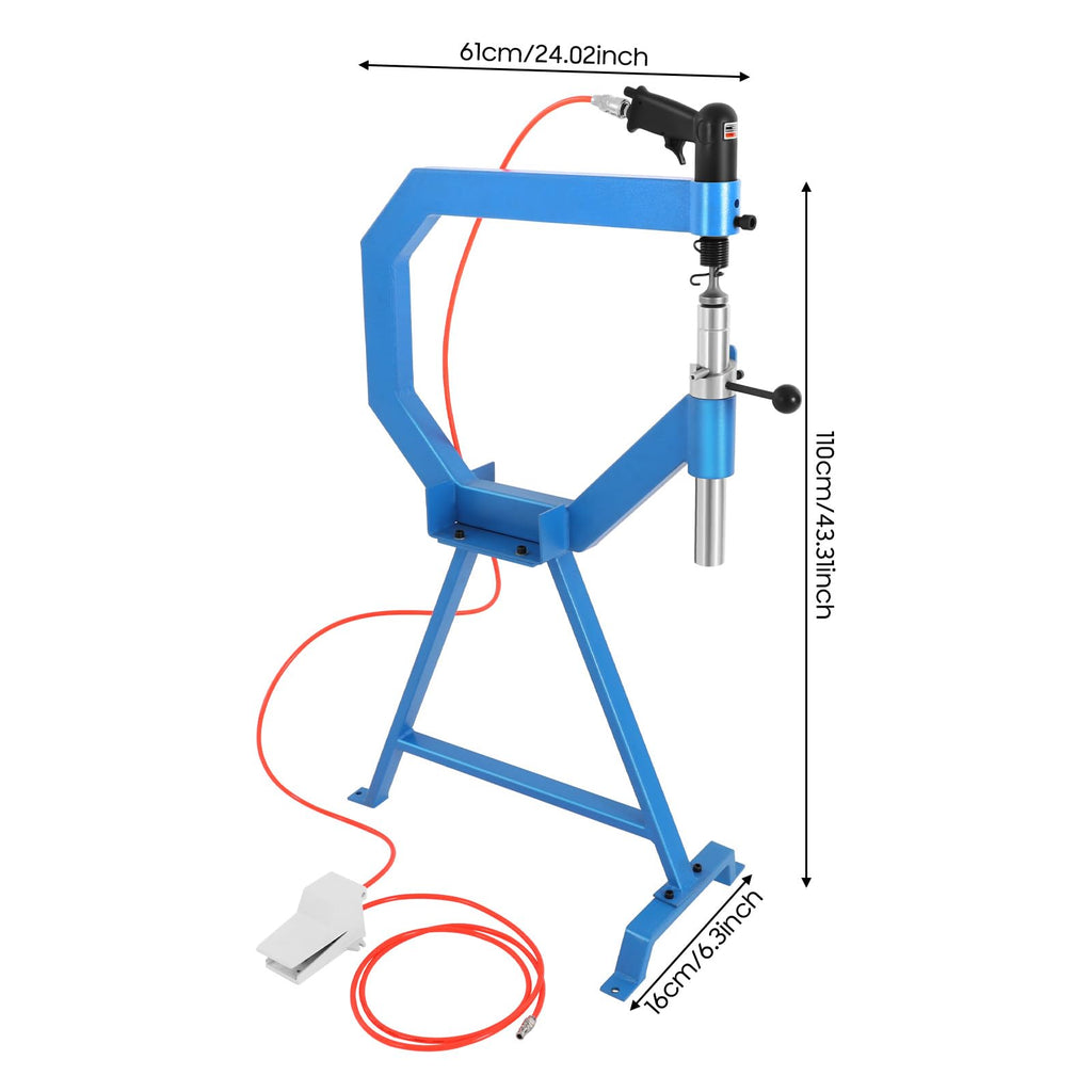 Pneumatic Planishing Hammer with 1", 2", 3" Anvil Dies W564