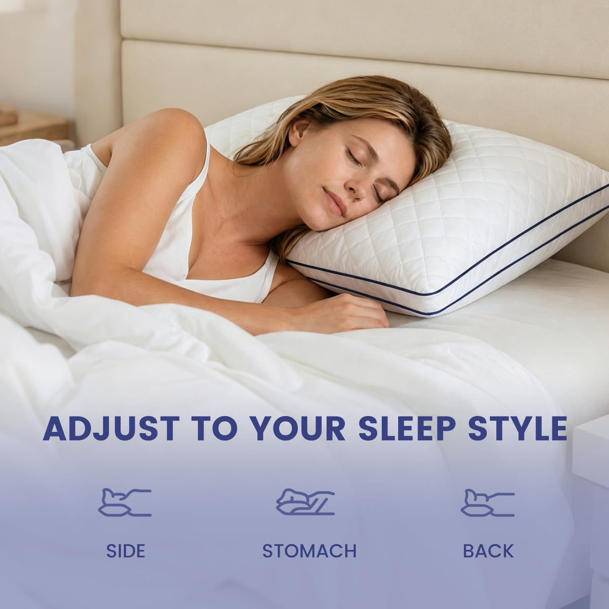 Shredded Memory Foam Pillows King Size Set of 2 B62366