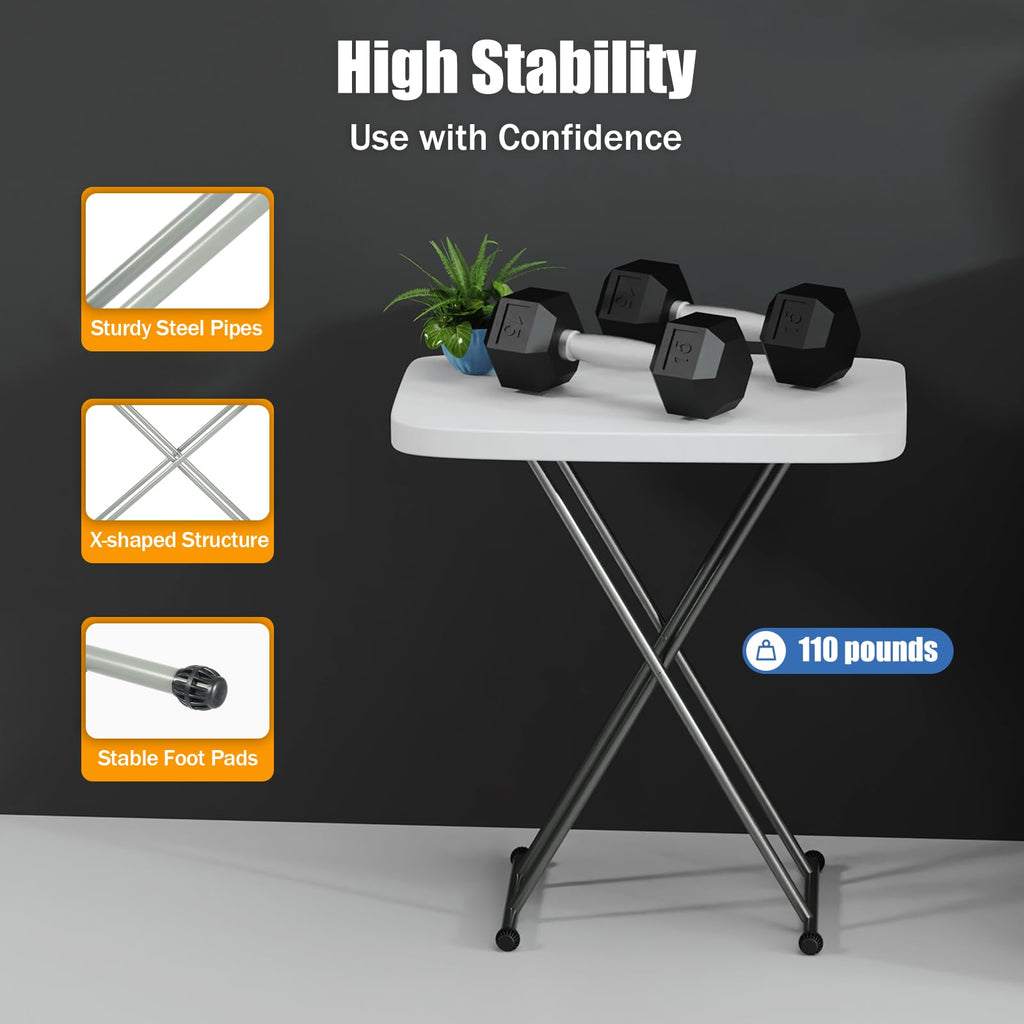 30 Inch Adjustable Folding Table H193503