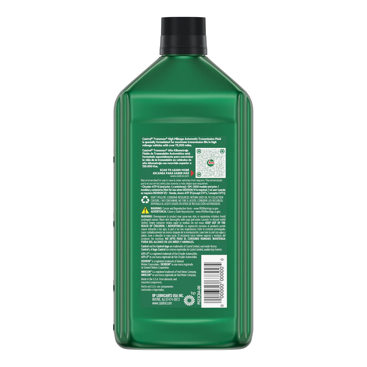 High Mileage Automatic Transmission Fluid, 1 Qt, Pack of 6 Z59211