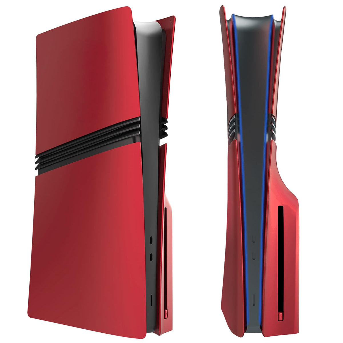 Red Matte ABS PS5 Pro Disc Edition Cover Plates F640