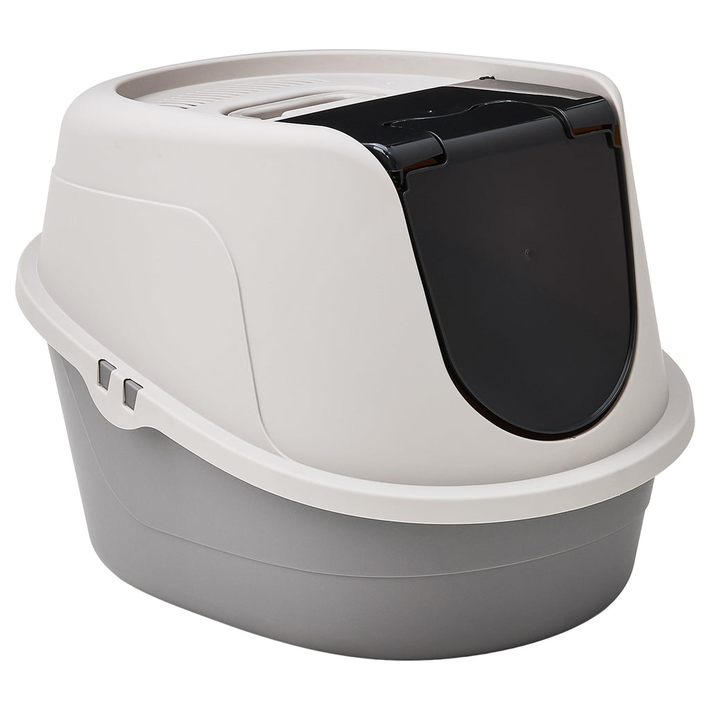 Hooded Enclosed Cat Litter Box with Swinging Door M519