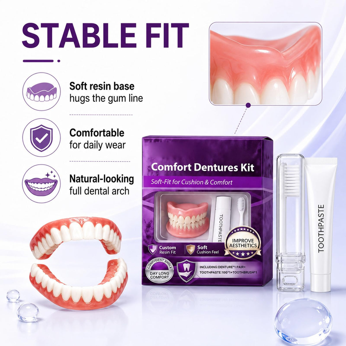 Heat Moldable Silicone Denture Kit S94582