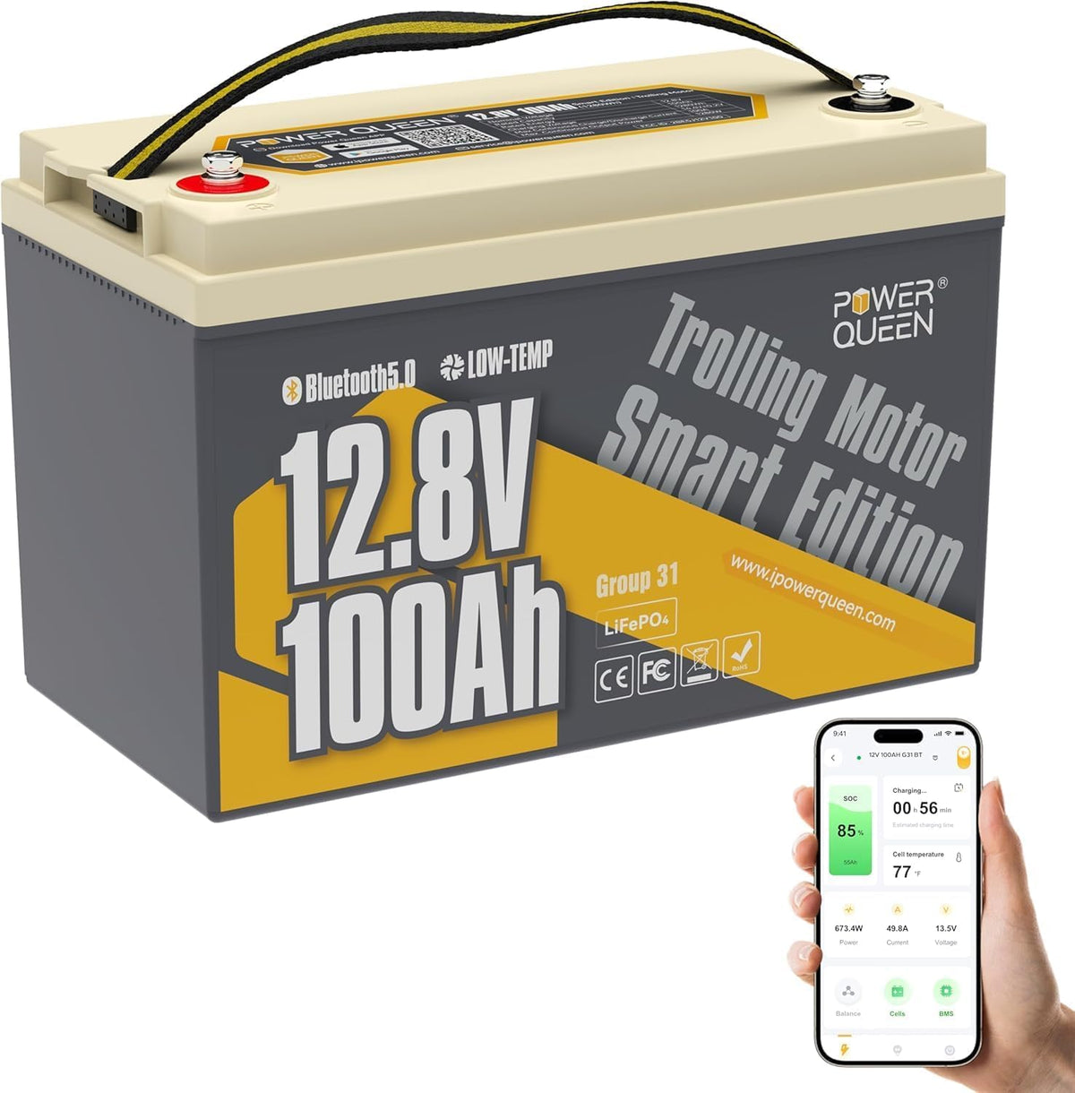 12V 100Ah LiFePO4 Battery I584