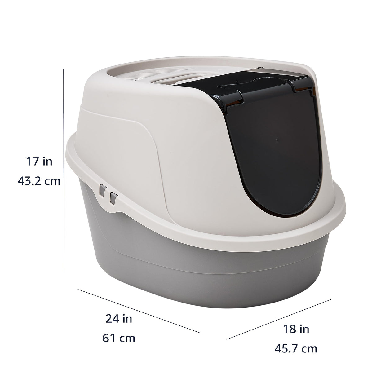Hooded Enclosed Cat Litter Box with Swinging Door M519