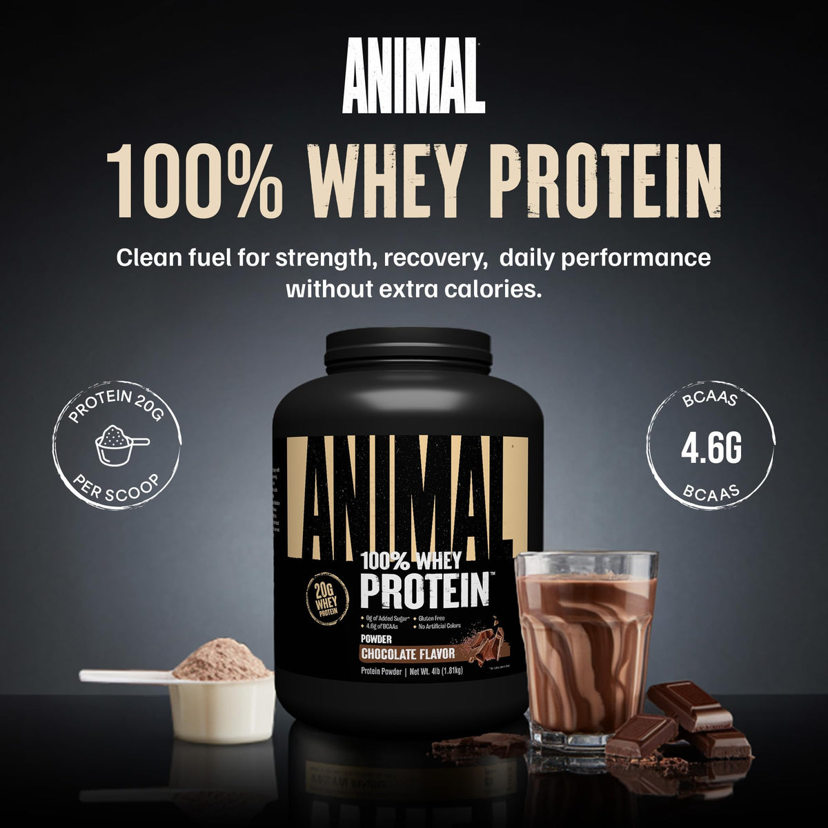 100% Whey Protein Powder Chocolate 4LB P547