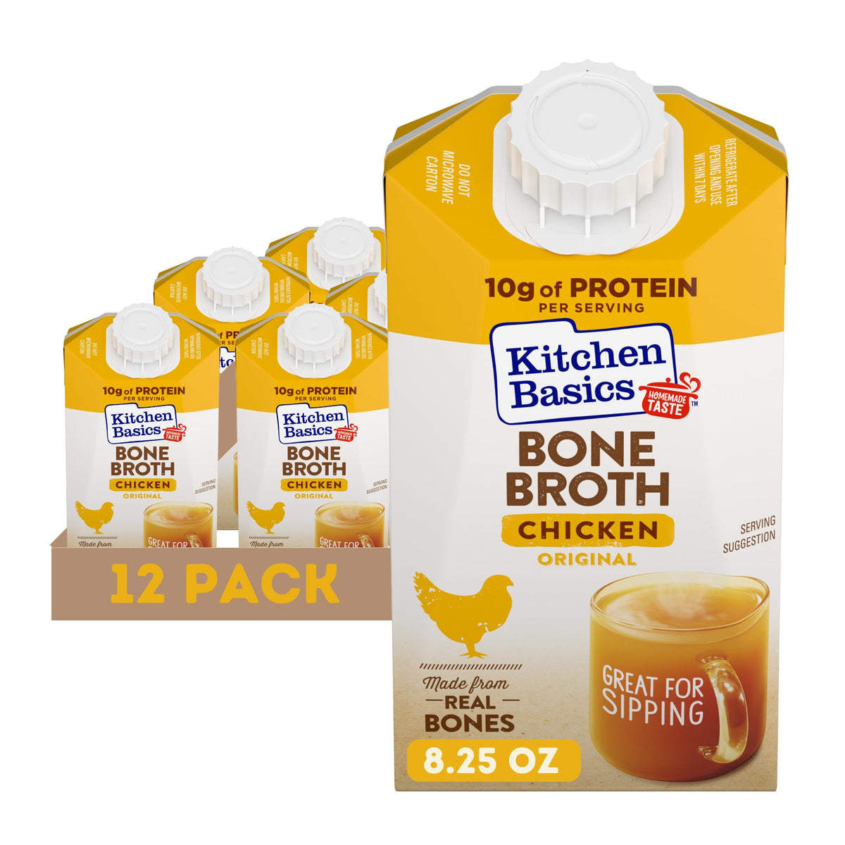 Chicken Bone Broth 8.25 oz Carton Pack of 12 O272