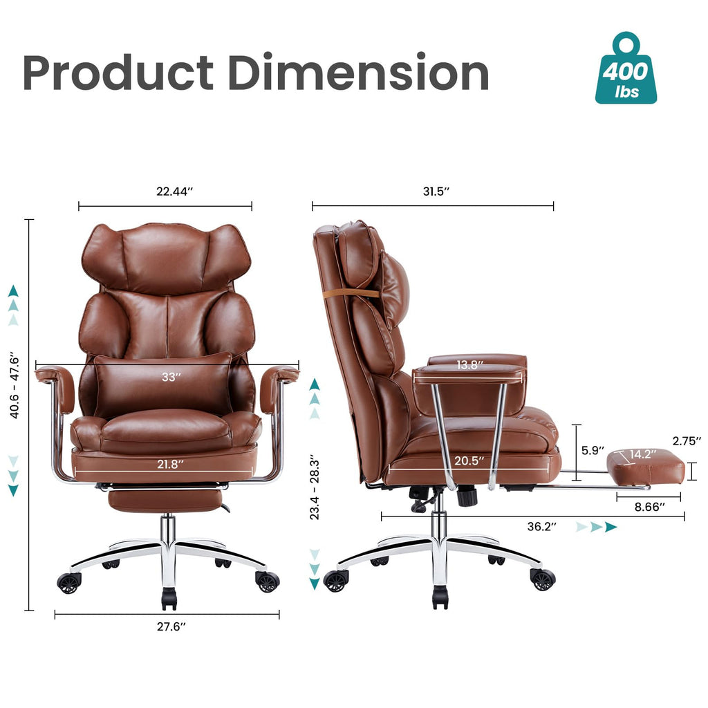 Big and Tall Executive Chair with Foot Rest R966