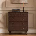 100% Solid Wood 5 Drawers Nightstand F451542