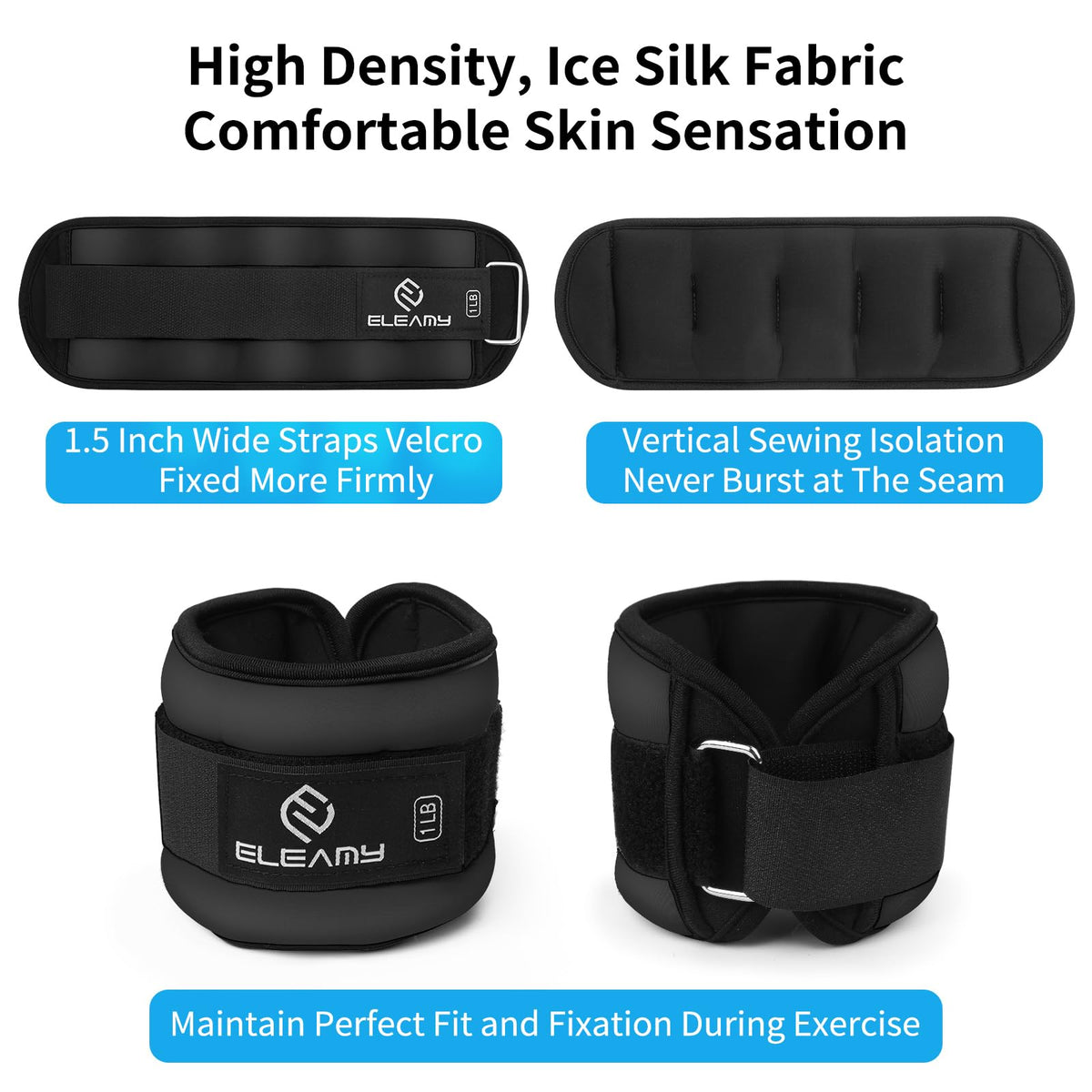 4 lbs Ankle Weights and Wrist Weights Set X58533