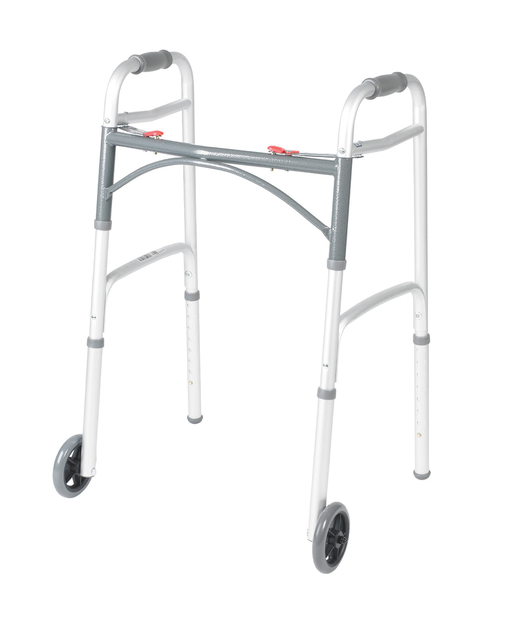 Shower Chair Bath Seat with Padded Arms and Adjustable Legs & Folding Walker with Wheels F72631