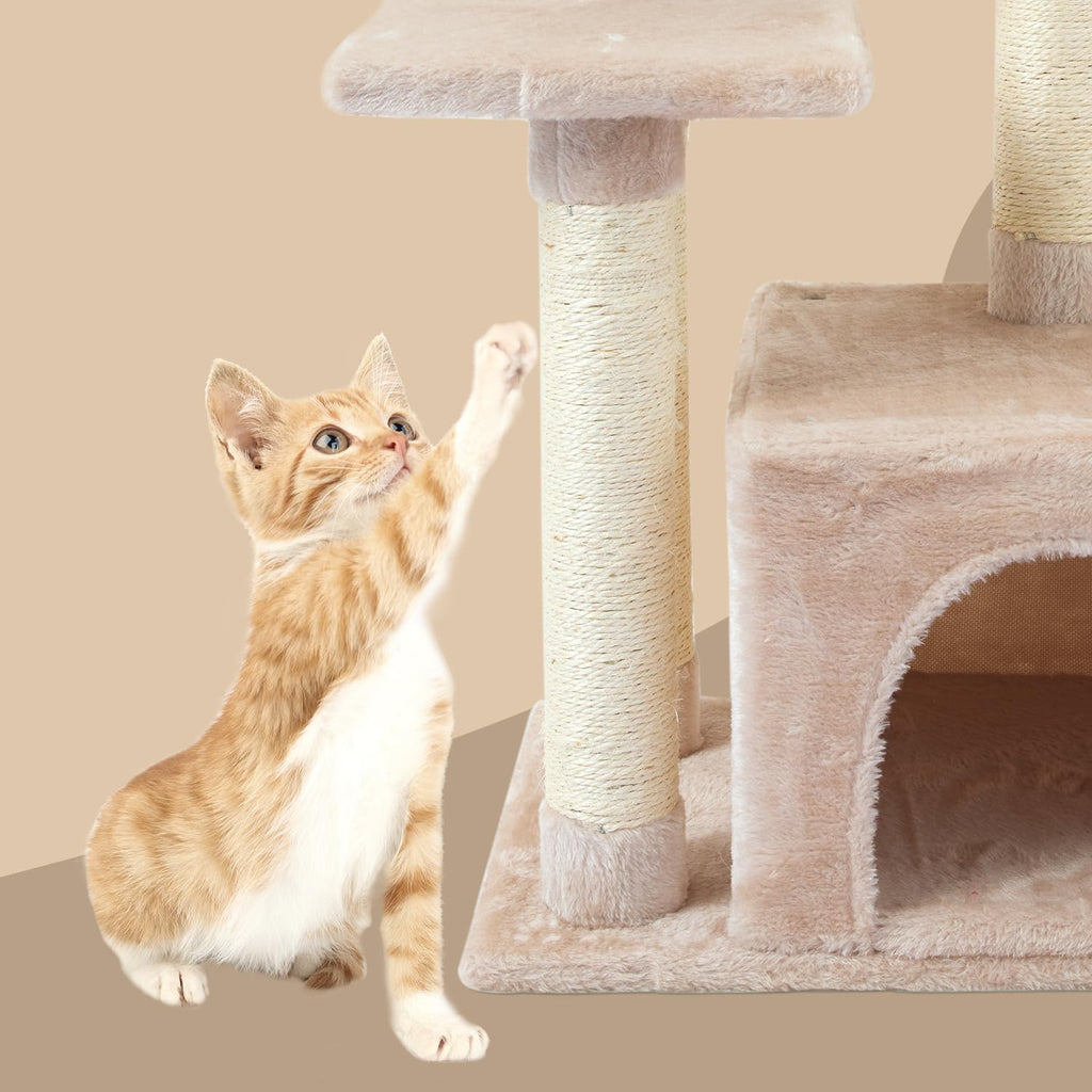 Cat Tree with Sisal Scratching Posts V80346