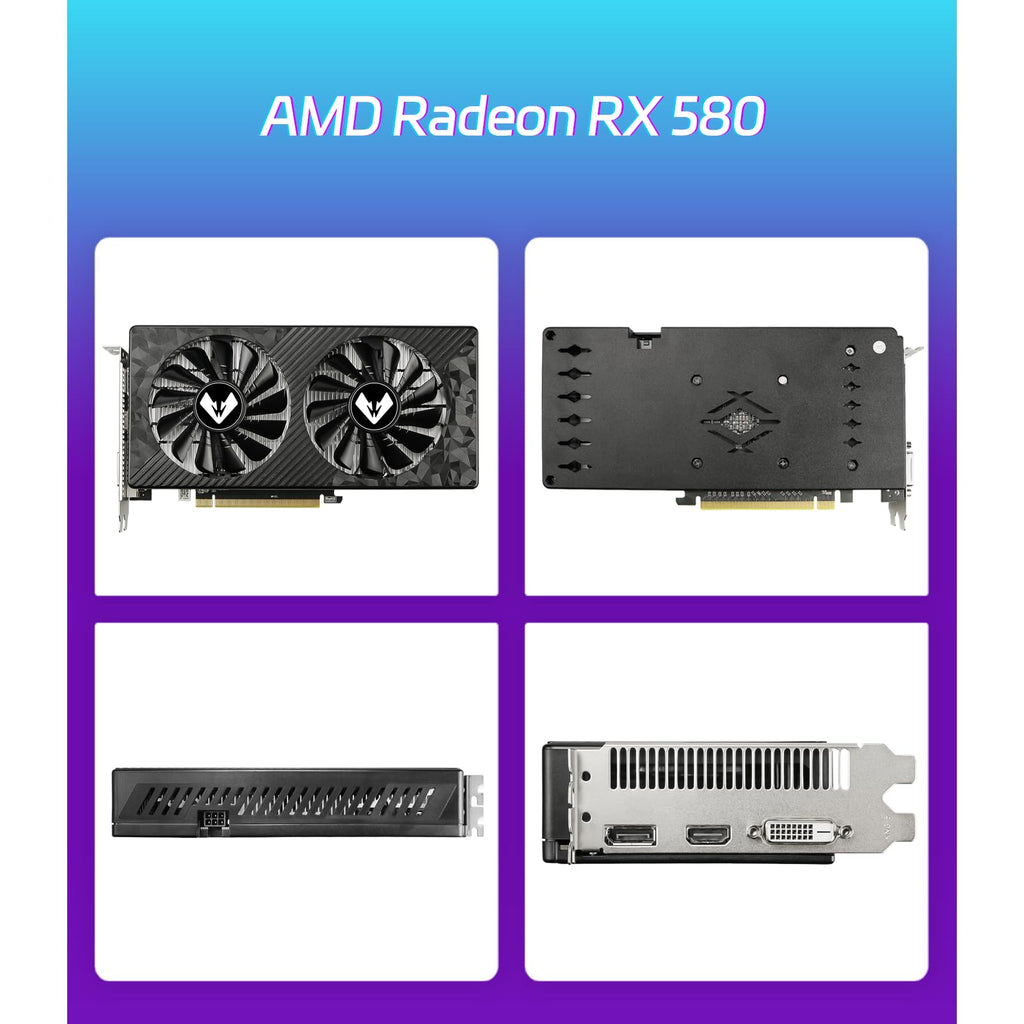 Radeon RX 580 8GB GDDR5 Gaming Graphics Card H43688