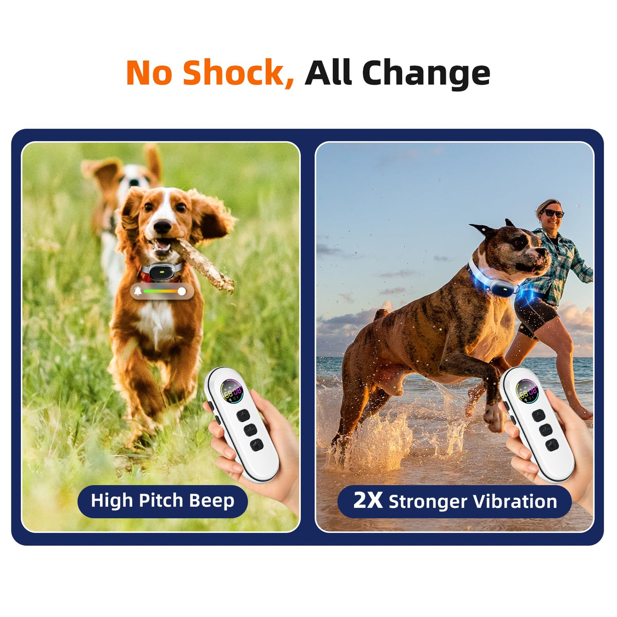 Ultra-Light Slim Dog Training Collar with Remote A719