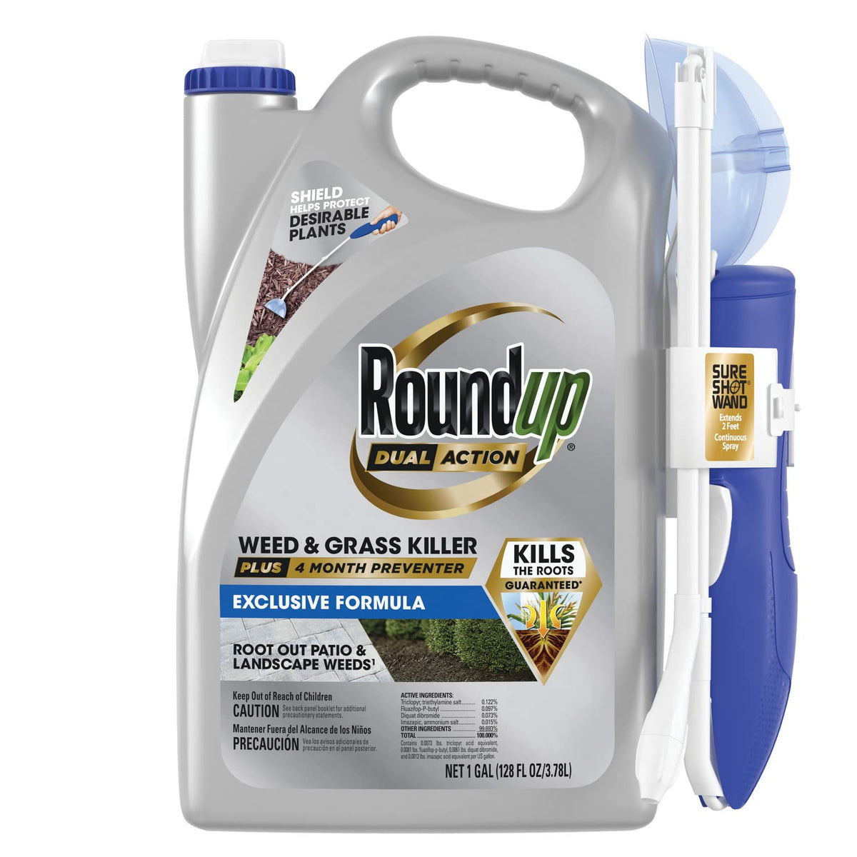 Dual Action Weed & Grass Killer with Wand, 1 gal. G518