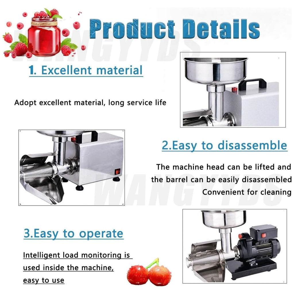 450W Electric Tomato Strainer Stainless Steel G558