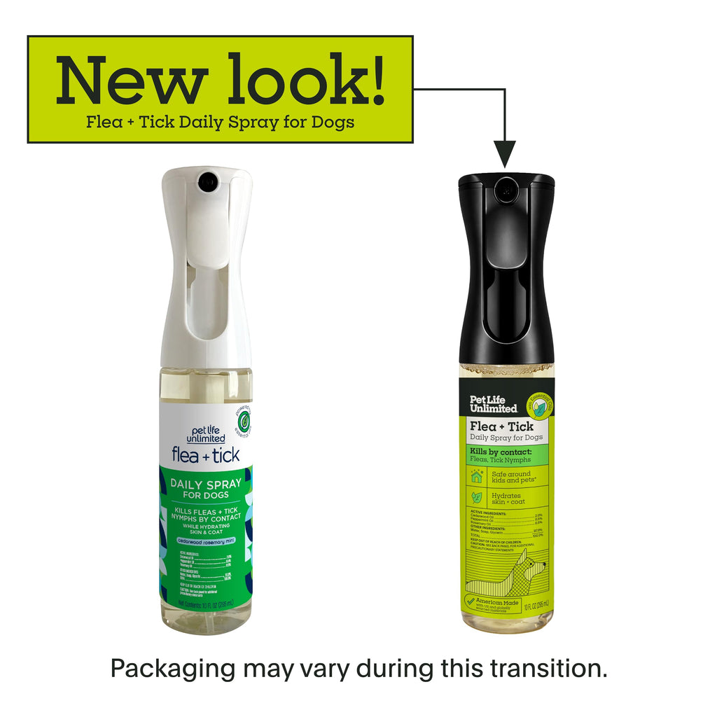 Natural Flea & Tick Spray for Dogs, 10 oz Plant-Based H115781