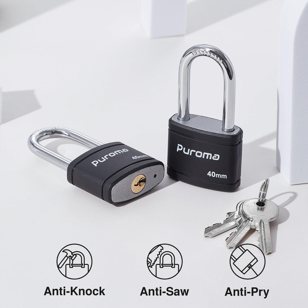 4 Keyed Padlock 6 Keys Alike 40mm A58843