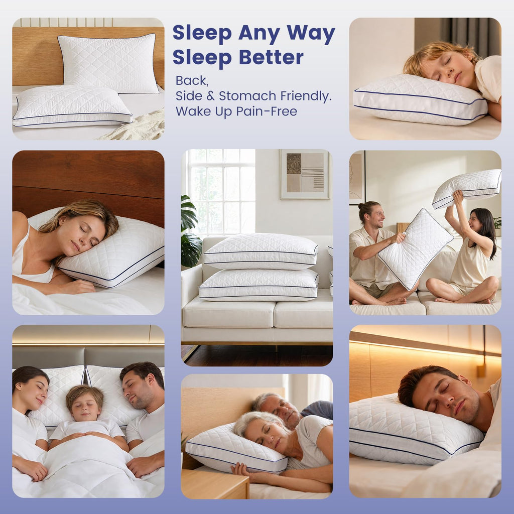 Shredded Memory Foam Pillows King Size Set of 2 B62366