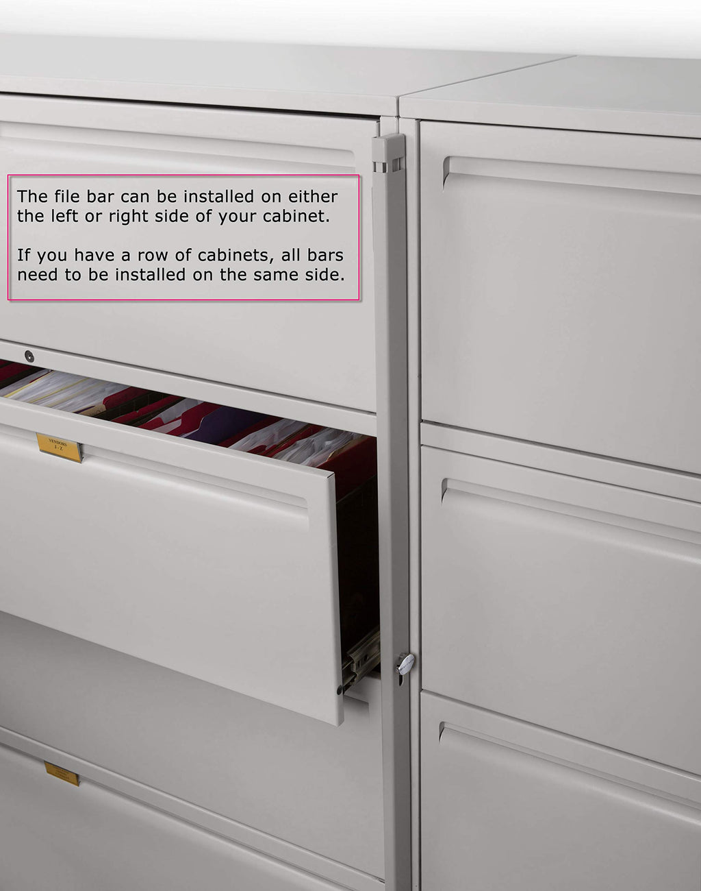 Locking Bar 4 Drawer File Cabinet T139