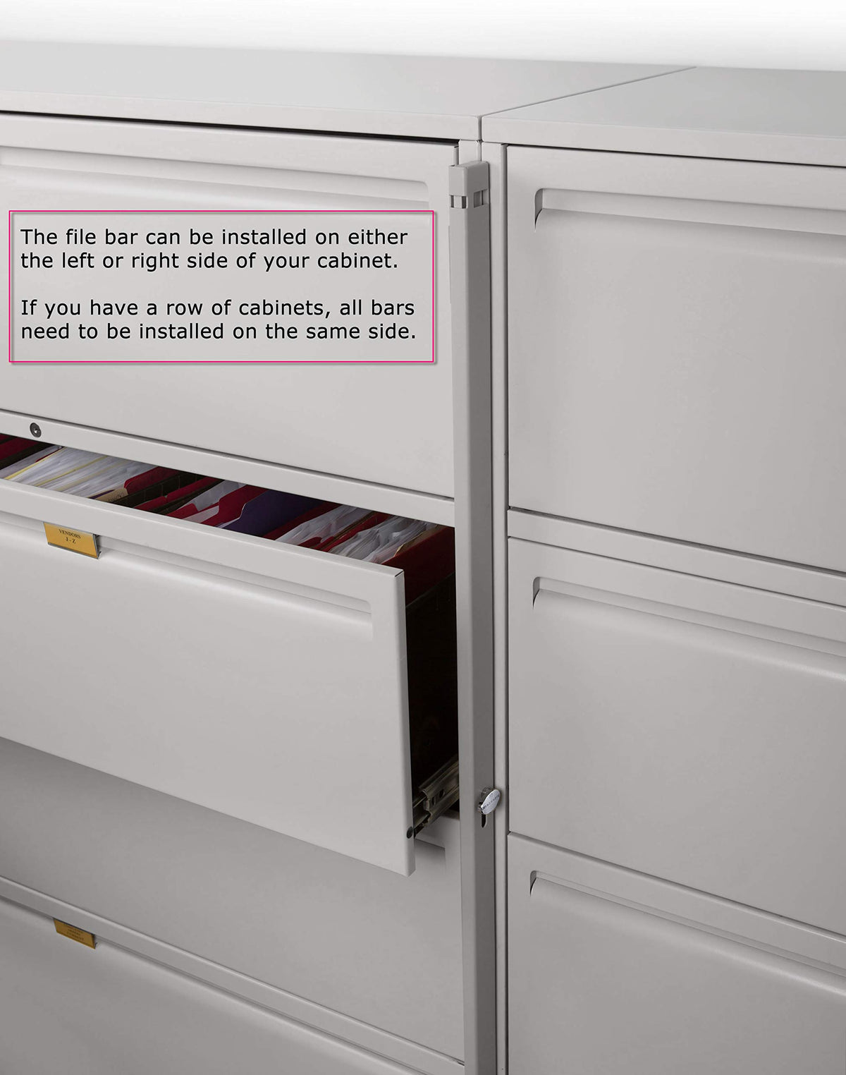 Locking Bar 4 Drawer File Cabinet T139