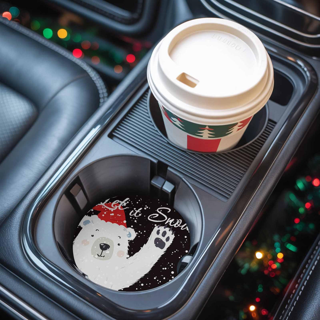 Absorbent Ceramic Stone Car Coasters Set of 2 Y487
