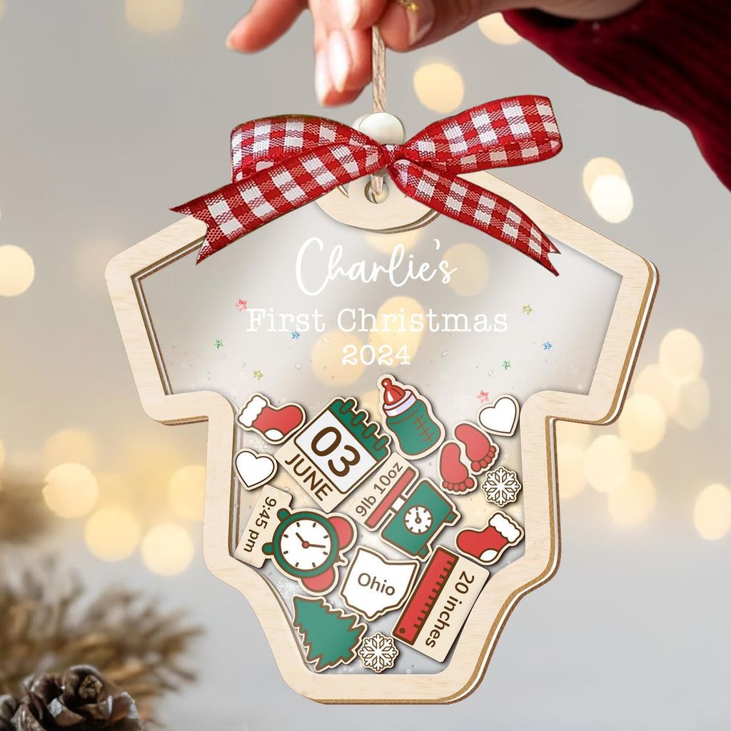 Baby's First Christmas Ornament 2026 Acrylic Wooden 5" P281293