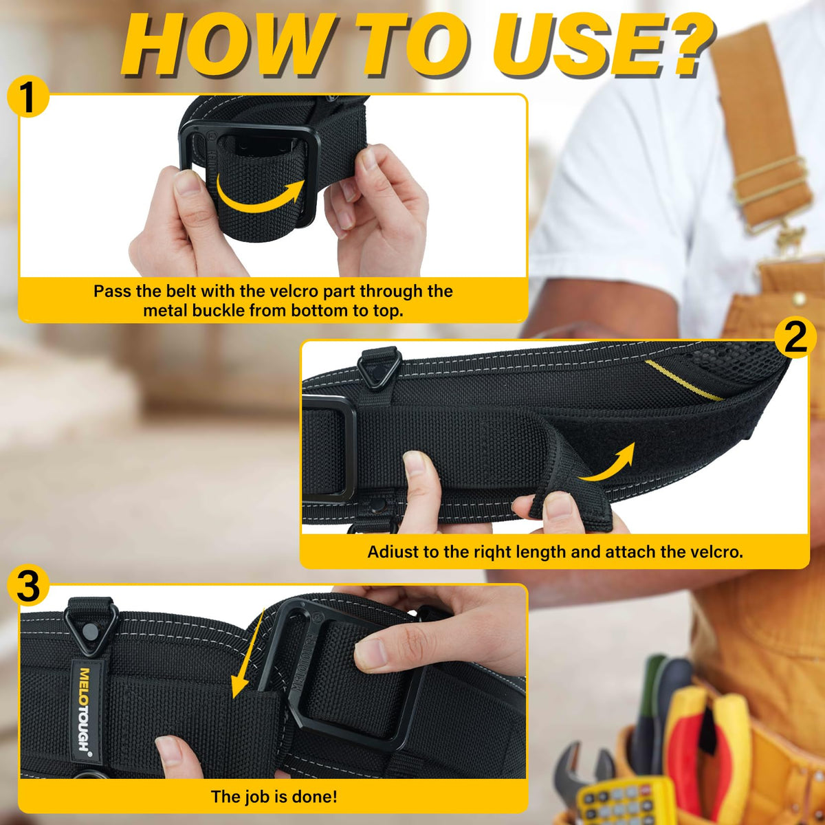 Padded Electrician Tool Belt Z58332