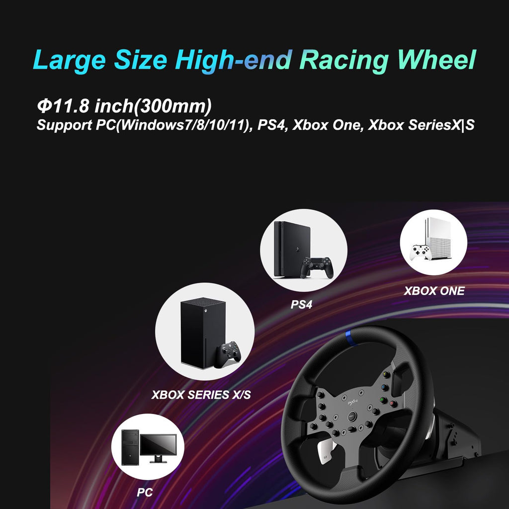 Force Feedback PC Racing Wheel J98857