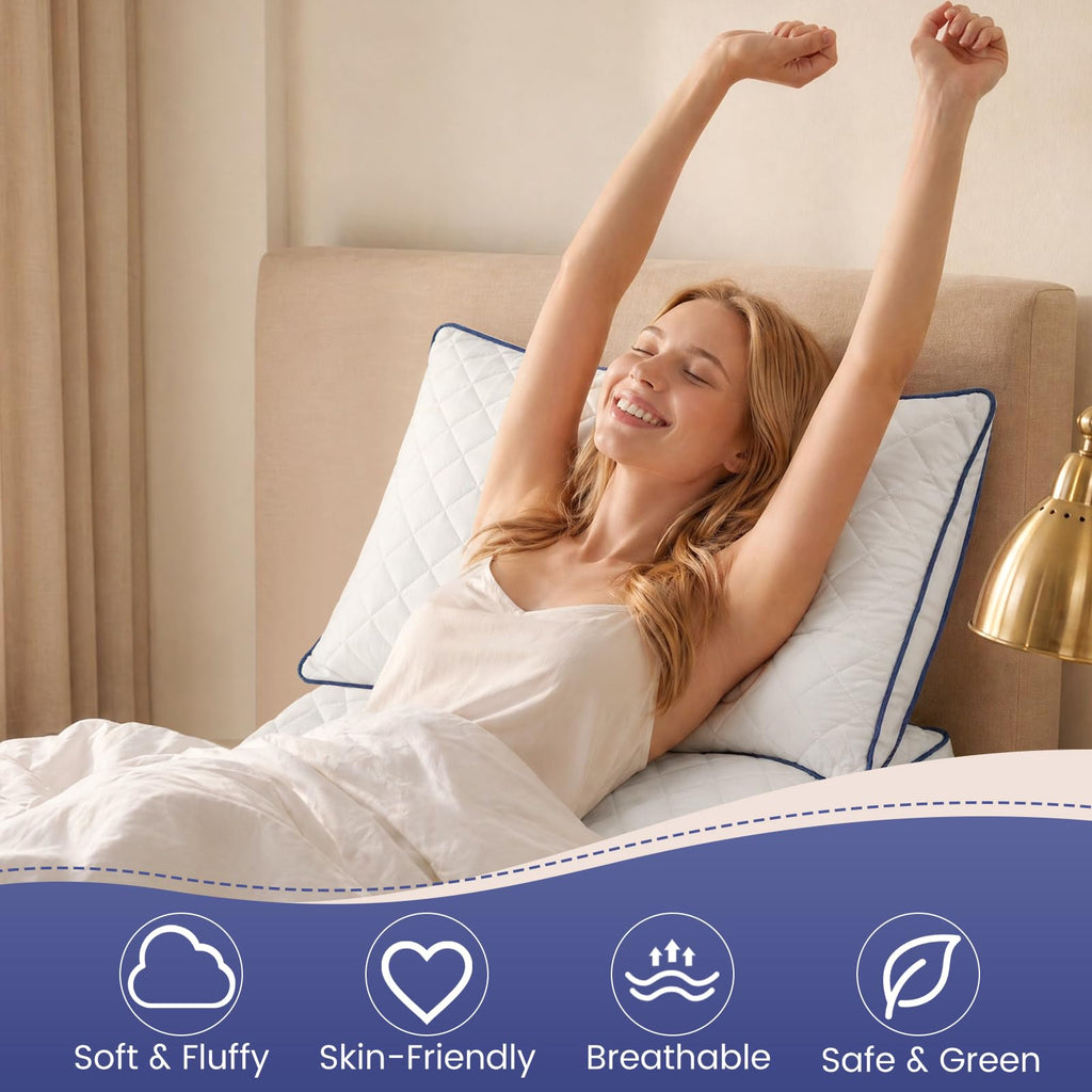 Shredded Memory Foam Pillows King Size Set of 2 B62366