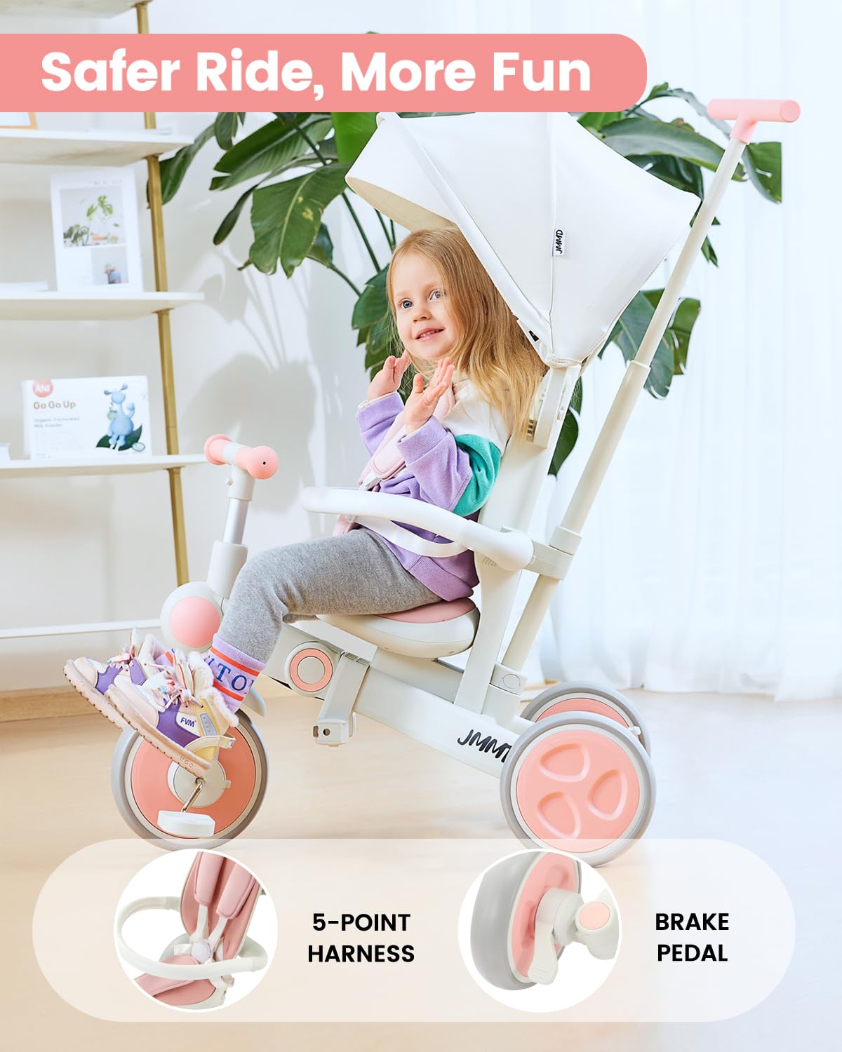 7-in-1 Foldable Toddler Tricycle C773