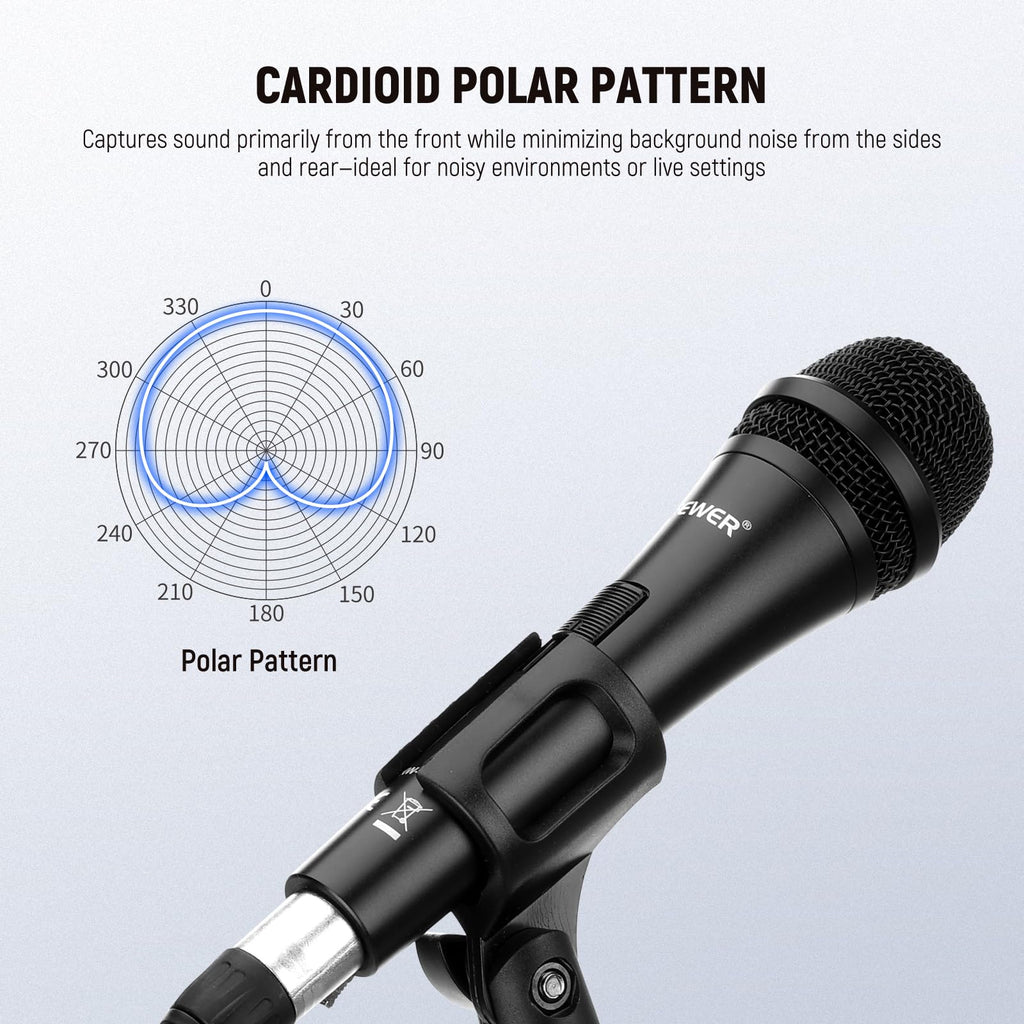 Cardioid Dynamic Microphone with XLR Cable J473067