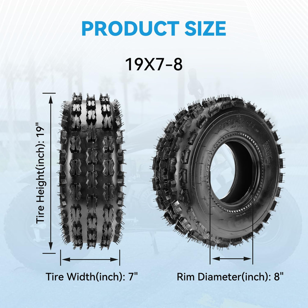 19x7-8 Mini Bike Tire Tubeless C2433