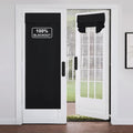 Black 100% Blackout French Door Curtains W9989