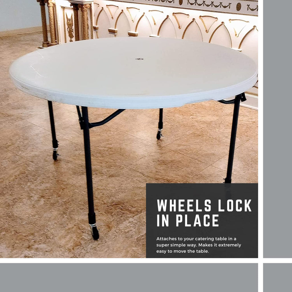 Folding Table Caster Wheels 3” Locking Casters C5537